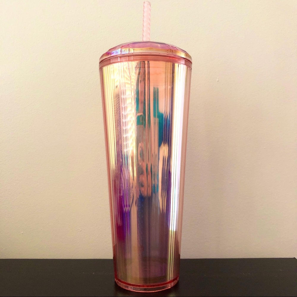 NWT Starbucks rose gold iridescent dome tumbler - Picture 3 of 4